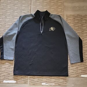 Black and Gray Pullover with Logo